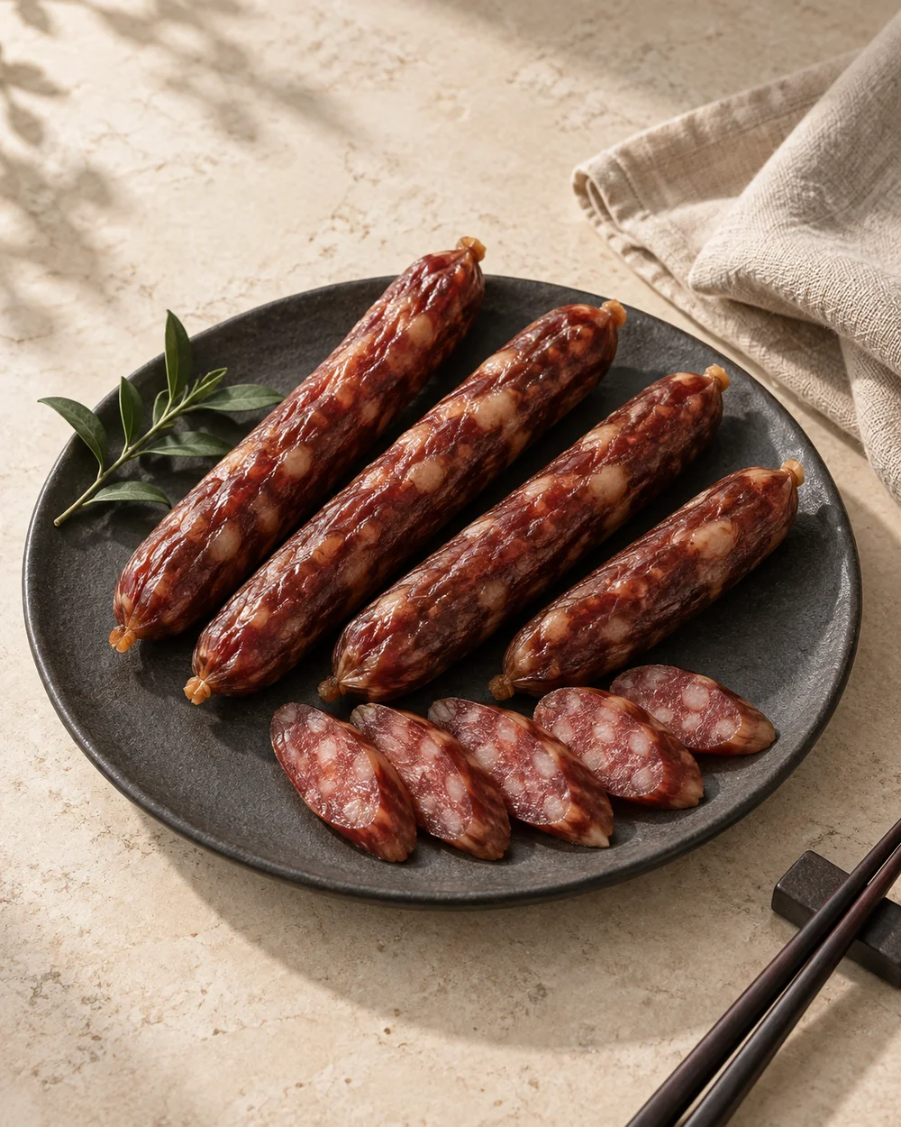 Premium Chinese Sausage — illustrative photography
