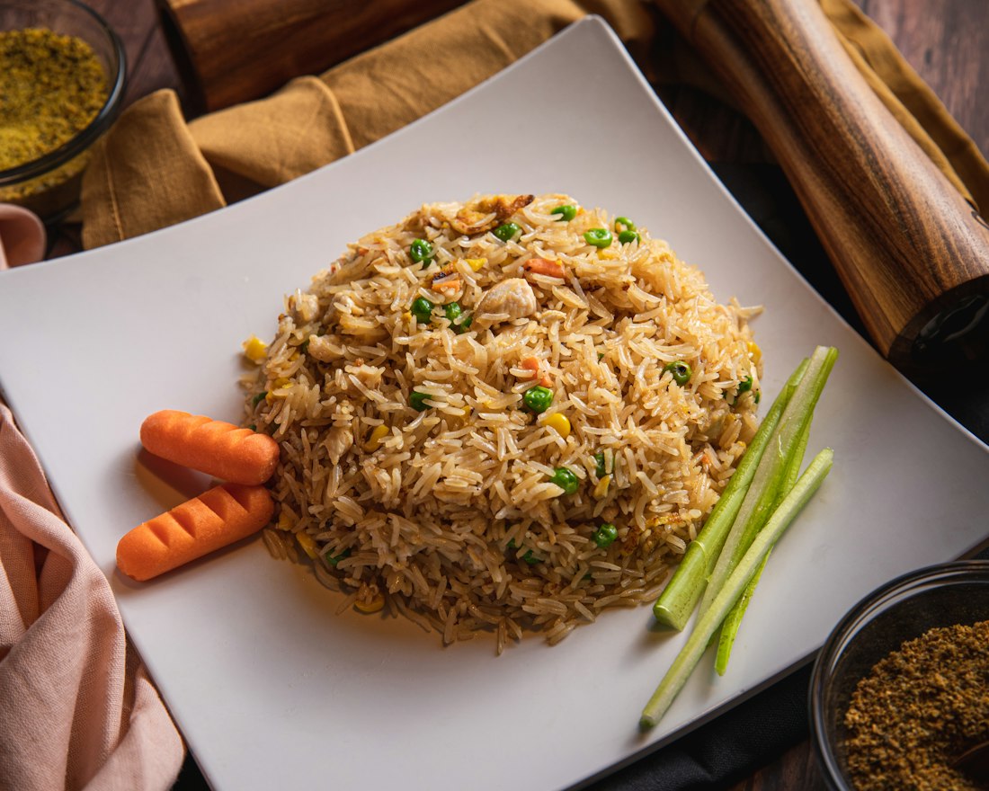 Chinese Sausage Fried Rice — serving inspiration